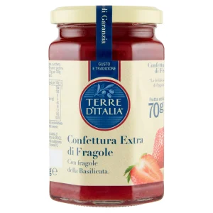 Terre d'Italia Confettura Extra di Fragole con fragole della Basilicata 340 g